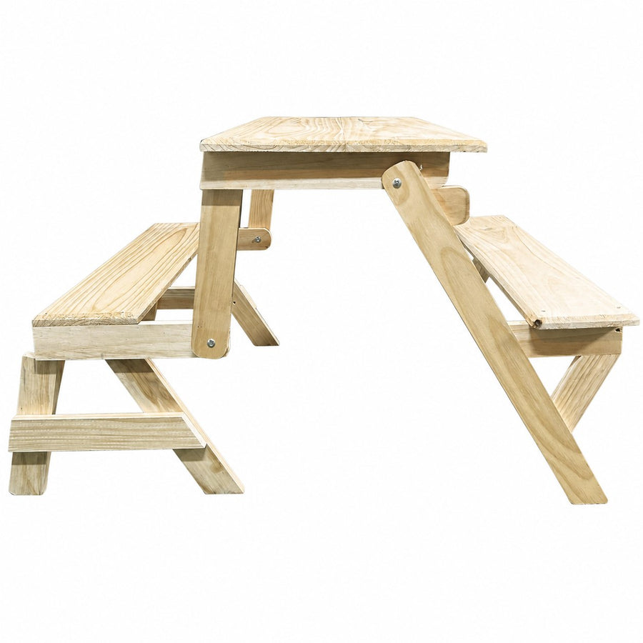 Mesa plegable Praktico en modo mesa, color blanco