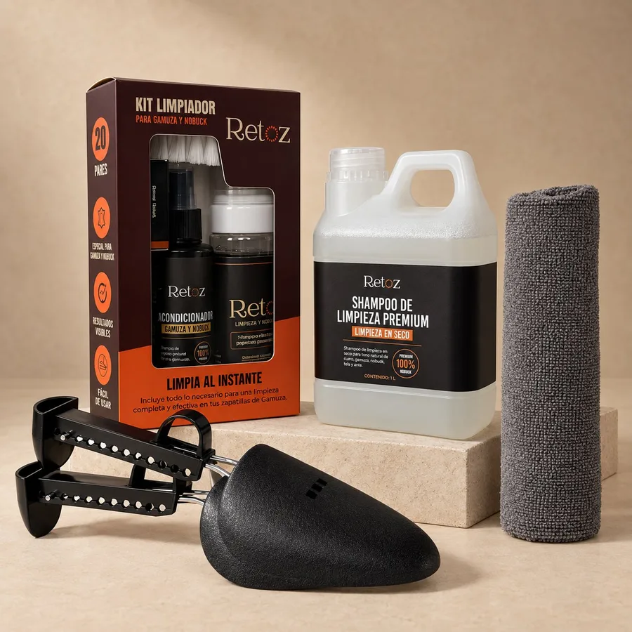 Kit para Gamuza y Nobuck Retoz PLUS con 3 Extras