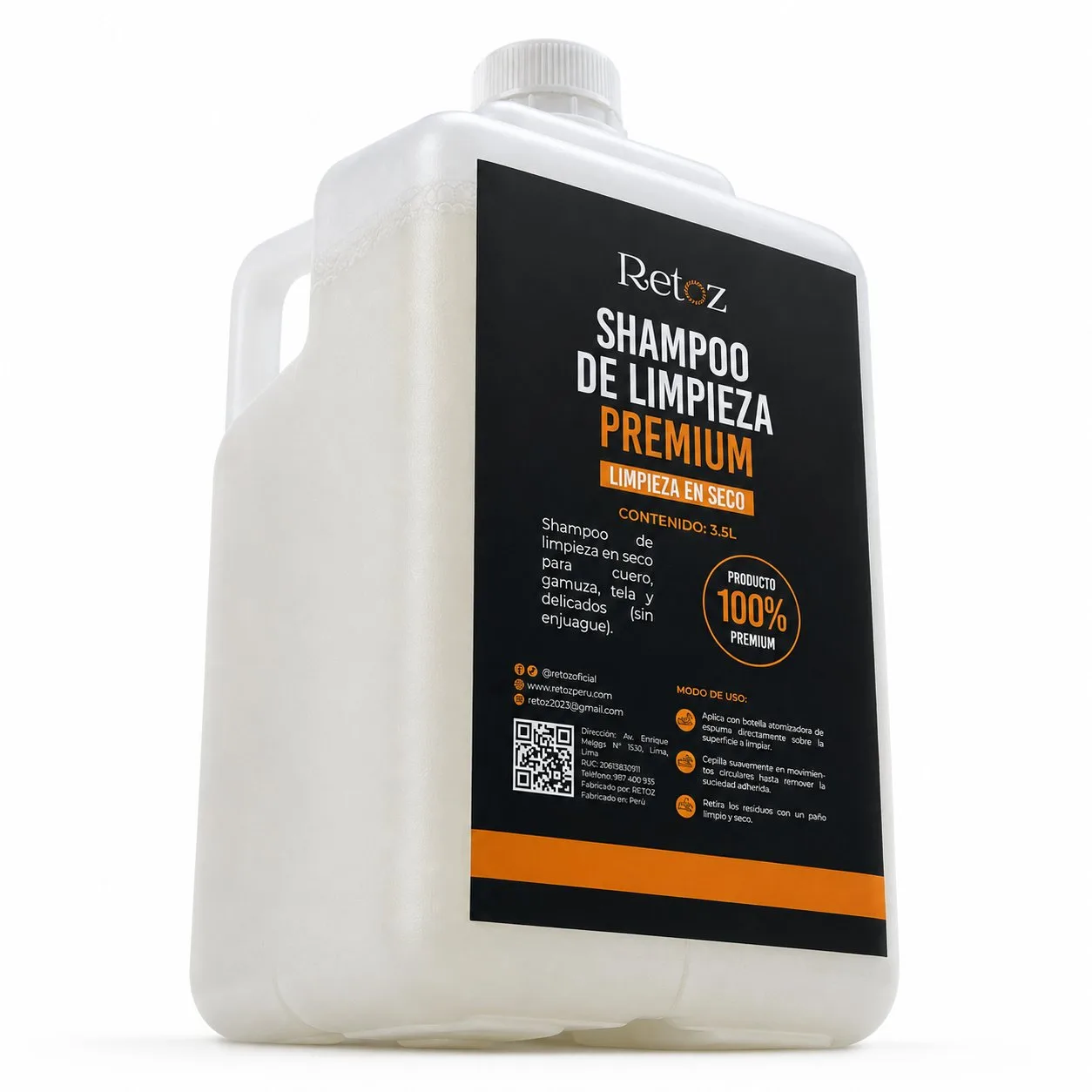 Shampoo de Limpieza Retoz 3 Litros