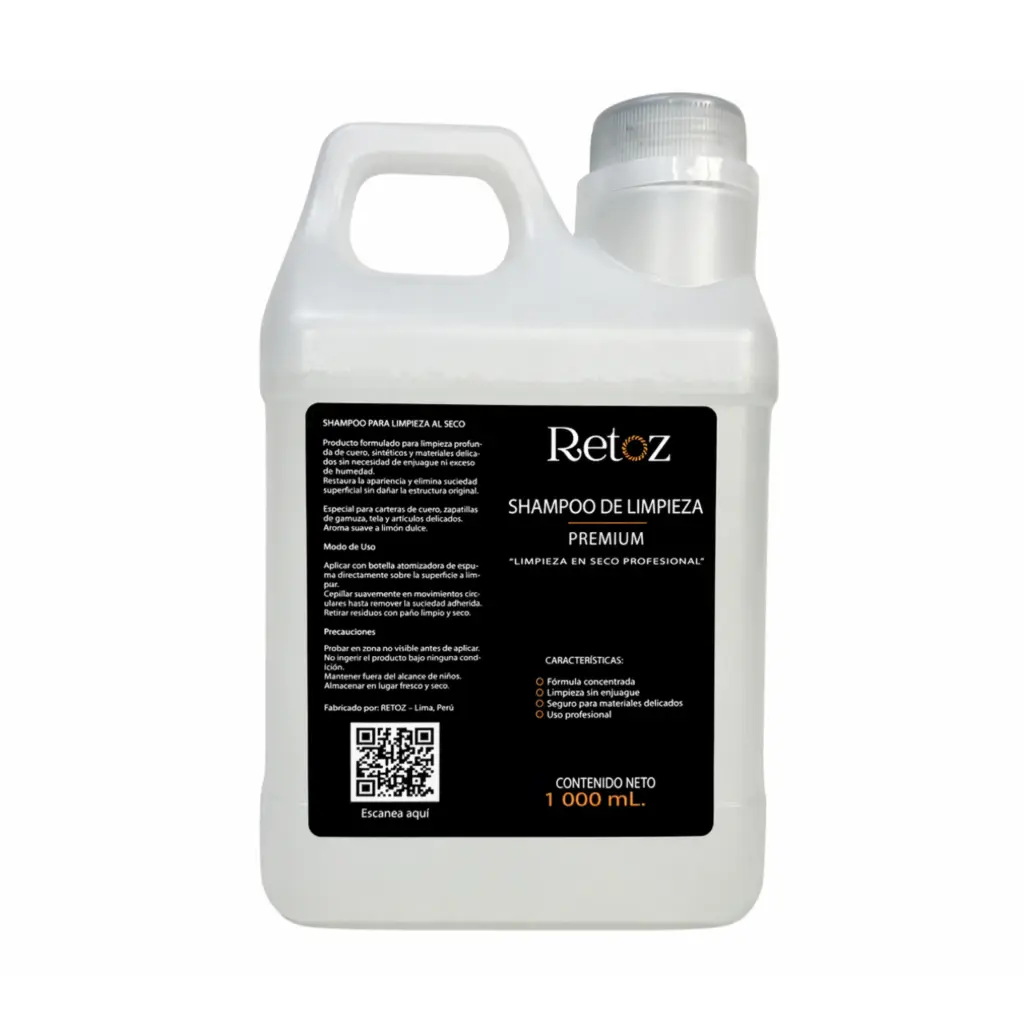 1 Litro de Shampoo Premium Para Zapatillas - Retoz