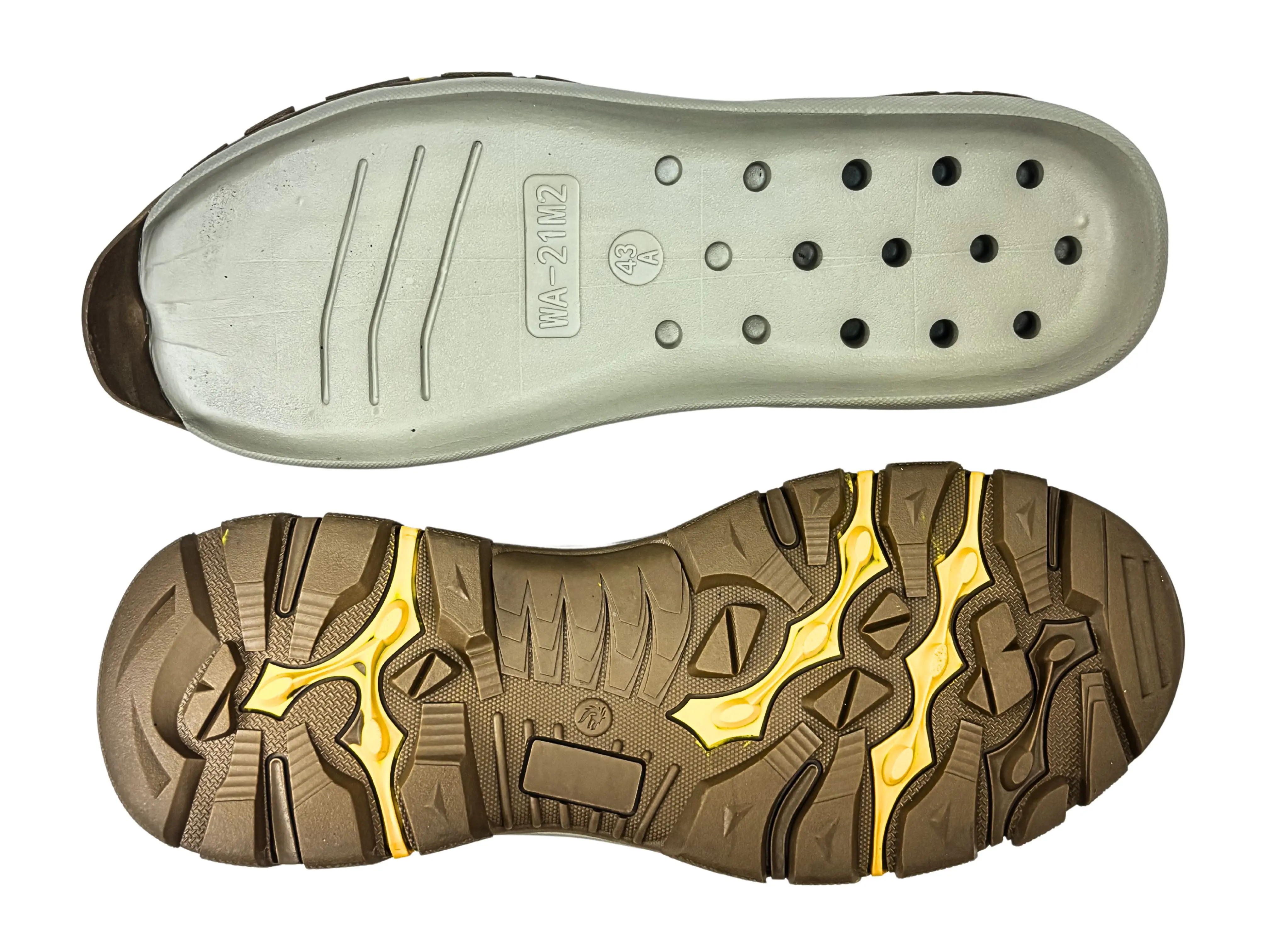 Suela EVA + Caucho Tipo Trekking | Alto Agarre y Resistencia